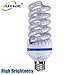 OUYIDE Spiral LED Corn Light Bulbs 180 Watt Equivalent 20W Daylight 6000K E26 E27 Medium Screw Base