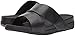 FitFlop Men's Bando Leather Croc Slide Sandal, Black, 10 M US