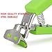 TOPOKO Green Stainless Steel Retriever Tongs / Gripper Clip for Hot and Cold Plate, Bowl, Dish, Tray. Perfect Accessory for Retrieve from Instant Pot, Microwave, Oven, Pot. 2 Pack