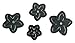 Sizzix 660659 Movers and Shapers Magnetic Die Set, Star Jasmine by Jill MacKay (4-Pack)