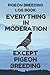 Pigeon Breeding Log Book: Record Book for Pigeon Bird Breeders, 6 by 9 Inches, Funny Moderation Blue by Bird Breeding Essentials