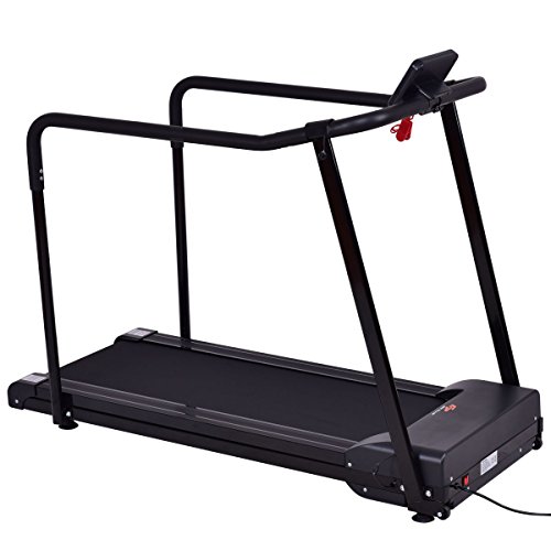 Goplus Electric Treadmill Walking Jogging Machine for Seniors Elders 0.64 MPH Adjustable Speed