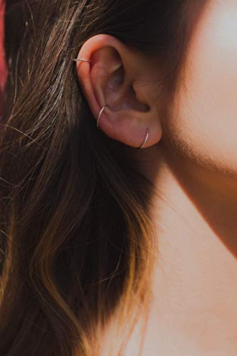 Ear Cuff For Non Pierced Ear 14K Gold Filled 18g 10MM