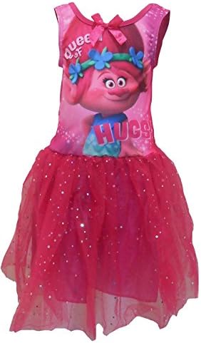 Hunter Price DreamWorks Trolls Poppy Girls Tutu Party Dress & Headband Set 3-6 Years (3-4 Years)