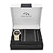 Mens Elegant Wallet, and Metal Classy Gold Tone Watch Gift Set