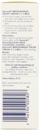 Eucerin Dry Skin Replenishing Face Cream Night 5% Urea With Lactate 50Ml