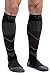 Mava Sports Compression Socks (Black & Gray, Large)