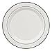 Party Essentials N394564 Divine Plastic Plates with Silver Rim, 7.5