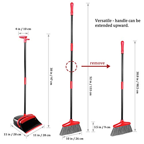 5 Homemaxs+Dustpan+Upright+Thorough+Sweeping