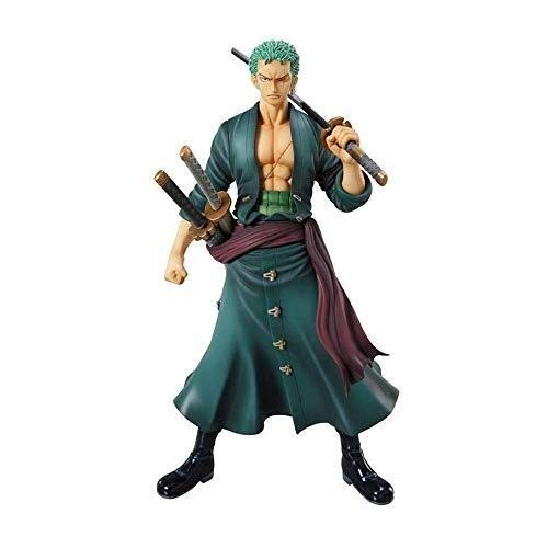 Xfwj ONE Piece Roronoa Zoro Toy Anime One Piece Model, PVC Children's Collection Statue, Desktop Decorative Statue Model Anime Game Lovers Collection Model 2019 Winter Latest