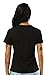 Justice League Wonder Woman Casual T-Shirt for Women (M, Black)