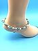 INSANEY Starfish Charm and Turquoise Pearl Bead Link Anklet (Sea turtles starfish)