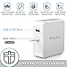 Palytte for MacBook Air Charger,Replacement 45W Magsafe 2 Power Adapter T-Tip Magnetic Connector Charger with 2.4A USB Port for MacBook Air 11 inch and 13 inch (45W-T)