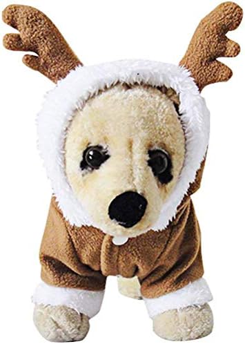 OSPet Dog Christmas Clothing Pet Costumes Dog Santa Outfit Suit with Cap Santa Hoodies