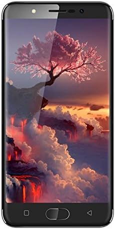 GRETEL A9 Sim Free Mobile Phone Unlocked 4G Android Smartphone 5.0 Inch Quad Core 16GB Matte Metal Body Mobile Phone Front Fingerprint Sensor Dual Sim Dual Standby - Black