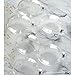 glasburg 80mm Clear Glass Disc Christmas Ornaments Set of 6
