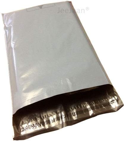 JeeJaan® 100 Pcs of Grey Small Postage Bags 4.5 x 7 in Mailing Bag 11.4 x 18 cm Postal Mailer