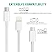Seekpow 3-in-1 Lightning/USB-C and Micro USB Charging Cable (3.3 Feet ) - White