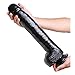 Master Series The 16.25 Inch Colossus Dildo with Suction Cup Base, Extra Large Lifelike and Realistic Thick Toy for Women, Men, and Adult Couples, Made with Flexible and Firm PVC Material, Black