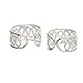 Sterling Silver Coiled Wirework Ear Cuff Pair Earrings