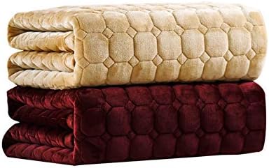 WYBF Flannel Japanese Floor Futon Mattress Sleeping Pad, Tatami Mat, Japanese Bed Roll, Foldable Roll Up Mattress, Futon Memory Foam, Rolling Bed Shikibuton Foldable Cushion Mats, Yoga,Red,180220cm