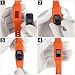 ANCOOL Compatible with Vivofit JR Bands Soft Silicone Wristbands Replacement for Vivofit 3/Vivofit JR/Vivofit JR2 Tracker, Orange