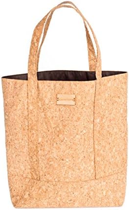 Tote Bag - Reusable Grocery Carrying Bag Made From Sustainable Eco-Friendly Cork Fabric