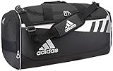 Adidas Team Issue Duffel Bag, Black/Silver, Medium