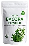 Organic Brahmi Bacopa Monnieri Powder, Trial Pack of 4 Oz/112 Gm, USDA Ayurvedic Herb Hair Growth and Brain Function Resealable Pouch, Always Fresh, Capsule Alternative