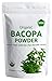 Organic Brahmi Bacopa Monnieri Powder, Trial Pack of 4 Oz/112 Gm, USDA Ayurvedic Herb Hair Growth and Brain Function Resealable Pouch, Always Fresh, Capsule Alternative