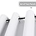 H.VERSAILTEX White Curtains 72 inches Long for Living Room Thermal Insulated Window Treatment Panels/Drapes - (White Color) - Set of 2 - Grommet Top