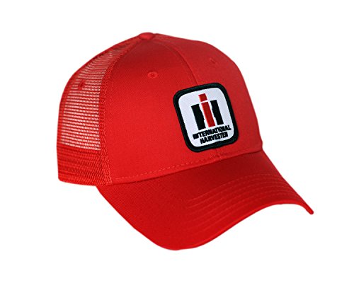 International Harvester IH Logo Hat, red mesh