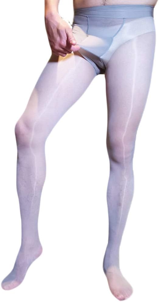 Tomtop201309 8D Plus Size Men Shaping Socks Oily Socks Shiny Silky Stockings Pantyhose Tights