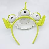 Green Monster Headband Party Eyeball Hairband Sweatband Headwrap Alien Furry Costume Headdress Gift