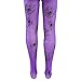 Purple Mid-rise Spider Webs Halloween Children's Cosplay Costume Tights (Medium)