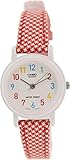 Casio Women's leather/cloth Red Analog Watch LQ-139LB-4B