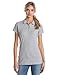 Dickies Women's Pique Polo Shirt, Gray, Large