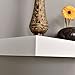 WELLAND 24 inch White Mission Floating Shelves for Wall, Bathroom and Bedroom, Modern Display and Book Shelves, Wall Mounted