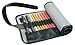 Roll Up Pencil Case – Resistant Canvas Pencil Wrap for 36 Pencils with Velcro Strap