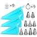 Piping Bags, QMOEH 36pcs Pastry Bags Sets with 9pcs 3 Sizes (12”+14”+16”) Reusable Silicone Icing Pastry Bags, 9 Different Icing Bags Tips, 9 Piping Bags Couplers and 9 Frosting Bags Ties