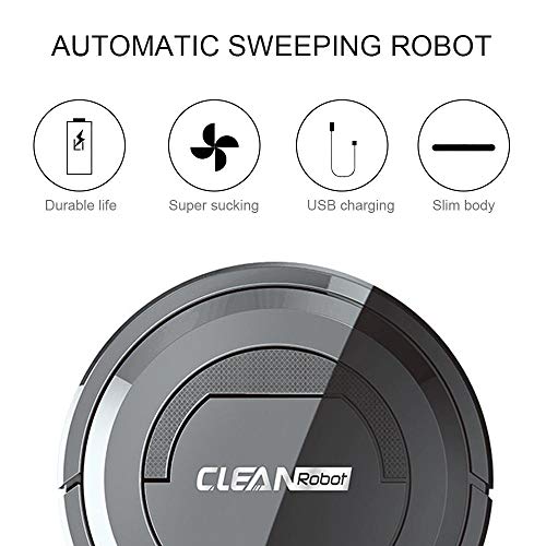 Toy Vacuum Cleaner, Mini Robot Vacuum Cleaner, Pretend Play Kids Home Cleaning Toy with Touch Switch, Housekeeping Floor Cleaning Tools for Children - Thumbnail 3