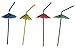 50 Pack Party tonight Cocktail Party Umbrella Tropical Drink Straws - Mix Colored Multipack. Bring More Fun to Your Drinks (50, Multi)
