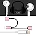 Dreamvasion l023 Dual 2-in-1 Lightning to Lightning Audio Headphone Splitter and Charging Cable for IPhone 7/7 Plus, Support Music and Calling, 92004