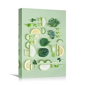 signwin Canvas Wall Art Green Foods Arrangement Chic...