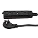 Amazon Basics 8-Foot 3-Prong Flat Plug Grounded Indoor Extension Cord with 3 Outlets - 13 Amps, 1625 Watts, 125 VAC - Black
