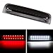 BORDAN For Dodge Ram Third Brake Light Stop Lamp Compatible For 2009-2017 Dodge Ram 1500 2010-2017 Dodge Ram 2500 3500 White & Red LED Brake Tail Light Assembly Smoke Lens