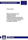 Image de Regelmäßigkeiten der Entstehung einer Kodifikation des Verwaltungsverfahrensrechts in Deutschland und Österreich mit einem Ausblick auf die ... Uni