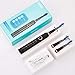 Sonic Electric Toothbrush Clean as Dentist Rechargeable 1 Time Charge 30 Days Use 5 Modes Waterproof 3 Replacement Heads with Smart Timer Black