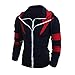 Men's Sweater,Neartime Winter Hoodie Man Hooded Sweatshirt Jacket Coat (M, Navy)