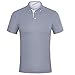 EAGEGOF Men's Shirts Short Sleeve Tech Performance Golf Polo Shirt Standard Fit